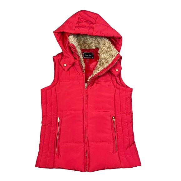 Love Tree Women's Red Vest Jacket Coat Size Medium- Light Weight - Picture 10 of 11